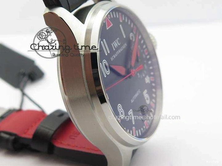 MIROTIME 0428 RelaxedFit Big Pilot Real PR IW500435 “Muhammad Ali” ZF Best Edition On Black Leather Strap A 7295